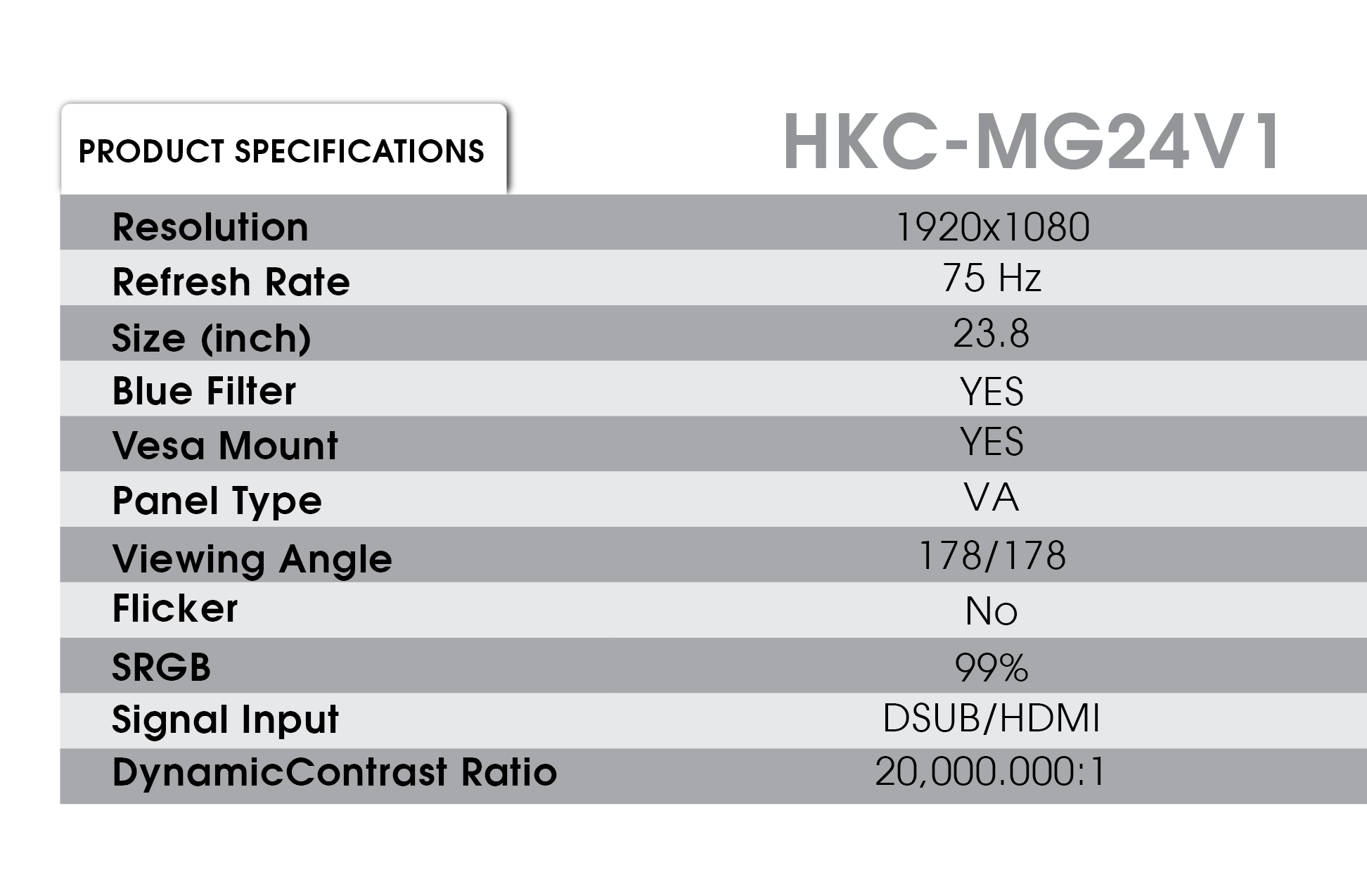 HKC-MG24V1