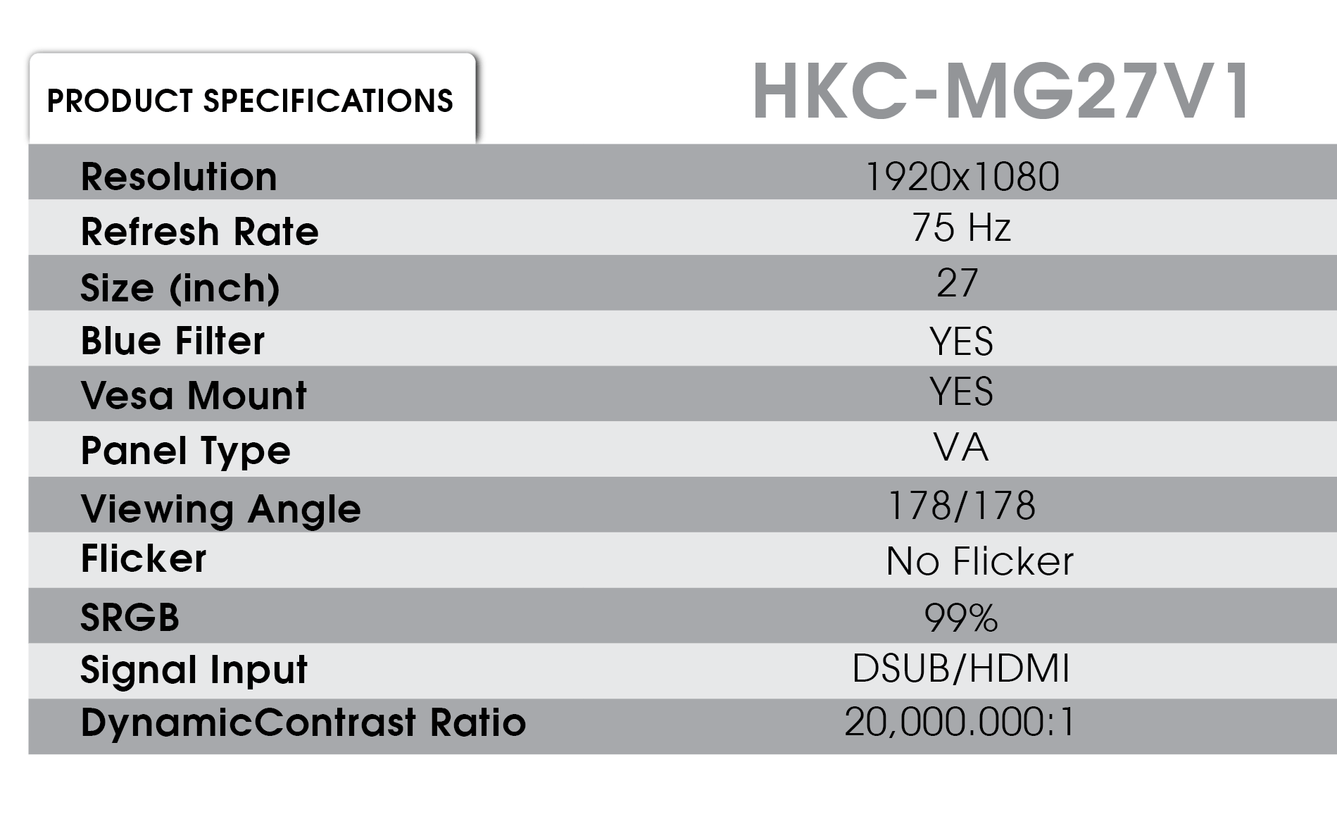 HKC-MB27V1